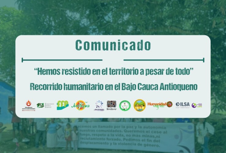 “Hemos resistido en el territorio a pesar de todo” Recorrido humanitario en el Bajo Cauca Antioqueño FFP