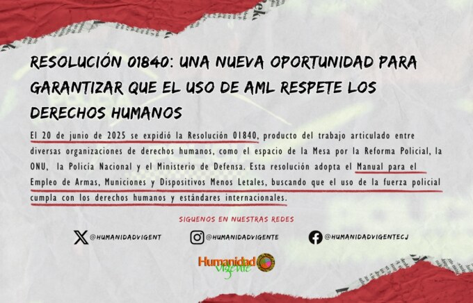 Resolución 01840 una nueva oportunidad para garantizar que el uso de AML respete los derechos humanos