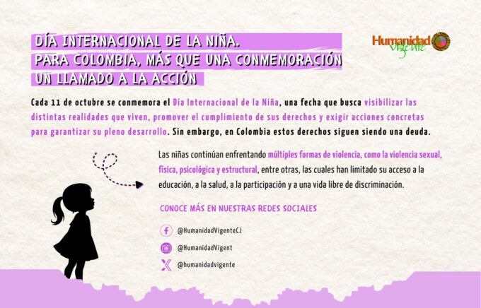 Día Internacional de la Niña Para Colombia