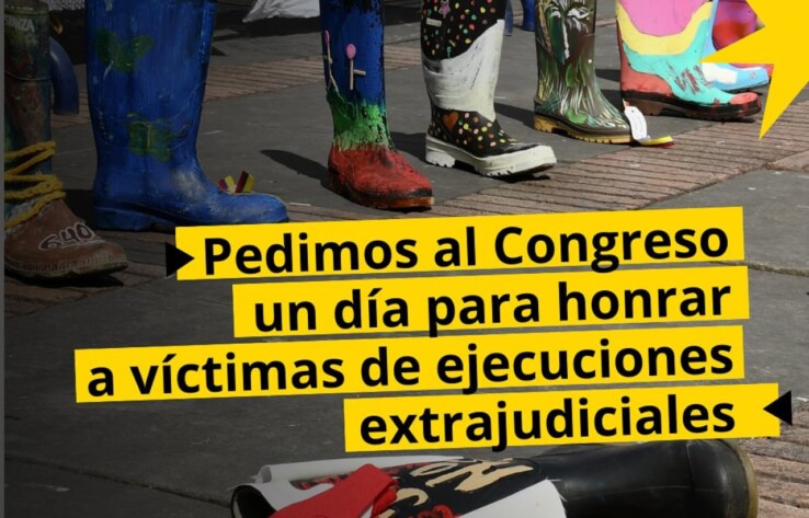 Pedimos al Congreso un día para honrar a Víctimas de ejecuciones extrajudiciales