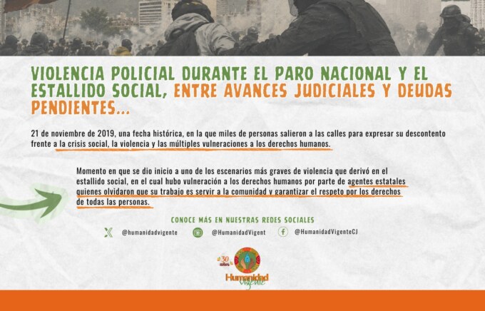 Violencia policial durante el Paro Nacional y el Estallido Social, entre avances judiciales y deudas pendientes – Sitio web