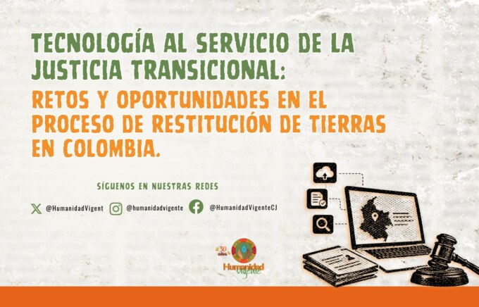 Tecnología al Servicio de la Justicia Transicional Retos y oportunidades en el proceso de restitución de tierras en Colombiae Portada Sitio Web – 2026